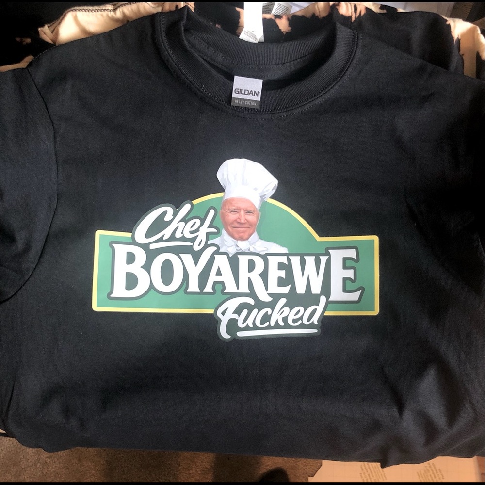 “CHEF BOYAREWE FUCKED” BLACK T-SHIRT